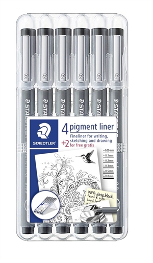 Staedtler Fineliner pigment liner set asortat (6)